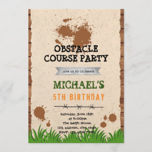 Invitación de cumpleaños del fiesta de curso al ai