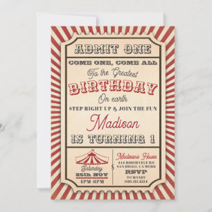 Invitación de cumpleaños del Fiesta de entradas de