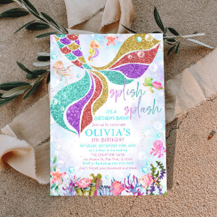 Invitación de cumpleaños del Fiesta de la piscina 