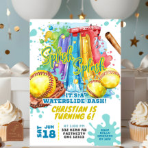 Invitación de cumpleaños del Fiesta de la piscina