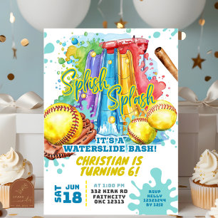 Invitación de cumpleaños del Fiesta de la piscina 