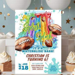 Invitación de cumpleaños del Fiesta de la piscina 
