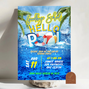 Invitación de cumpleaños del Fiesta de la piscina 