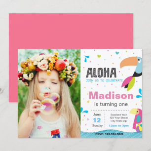 Invitación de cumpleaños del Fiesta de la Piscina