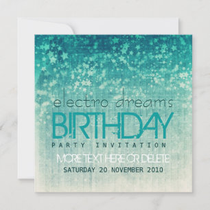 Invitación de cumpleaños del Fiesta de los sueños 