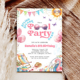 Invitación de cumpleaños del Fiesta de Splish Spla