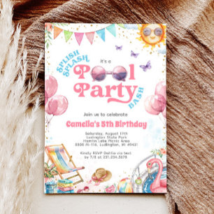 Invitación de cumpleaños del Fiesta de Splish Spla