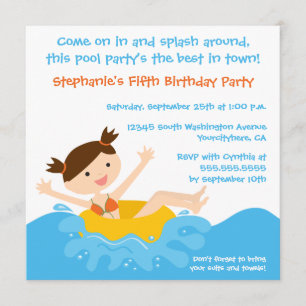 Invitación de cumpleaños del fiesta del grupo de c