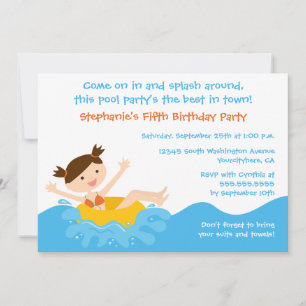 Invitación de cumpleaños del fiesta del grupo de c