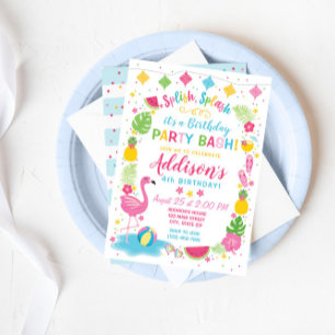 Invitación de cumpleaños del Fiesta del grupo Flam