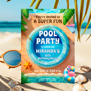 Invitación de cumpleaños del Fiesta del grupo Flam