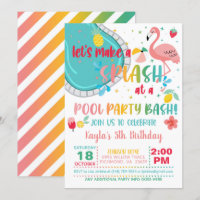 Invitación de cumpleaños del Fiesta del grupo Flam