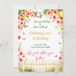 Invitación de cumpleaños del Fiesta del té de los 