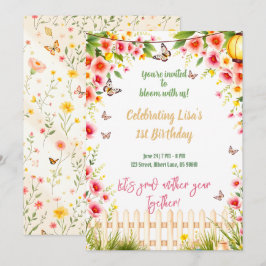 Invitación de cumpleaños del Fiesta del té de los