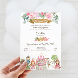 Invitación de cumpleaños del Fiesta del té Princes