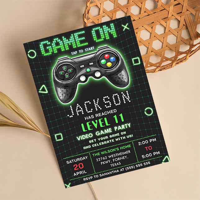 Invitación de cumpleaños del jugador a nivel de vi (Subido por el creador)