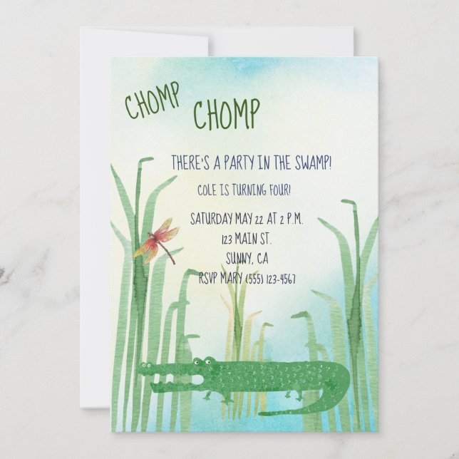 Invitación de cumpleaños del ligador (Anverso)