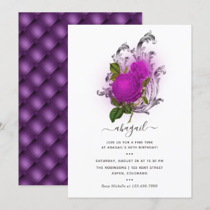 Invitación de cumpleaños del Mardi GrasTropical Pa