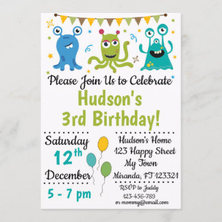 Invitación de cumpleaños del monasterio
