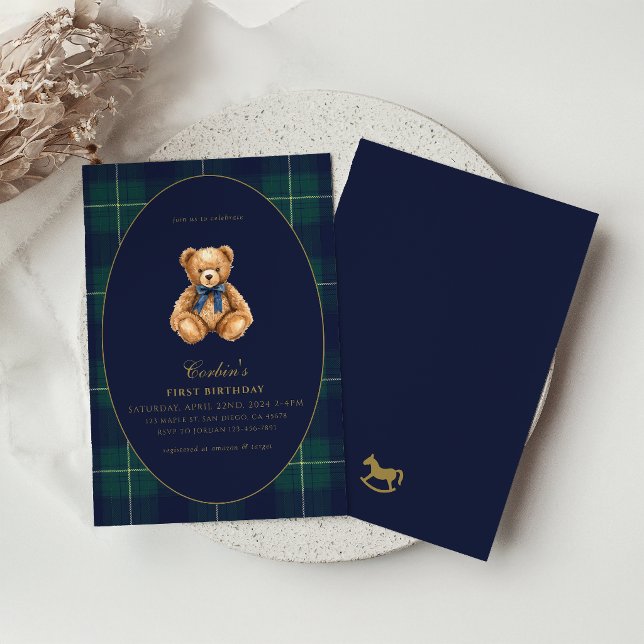 Invitación de cumpleaños del osito de peluche Polo (Subido por el creador)