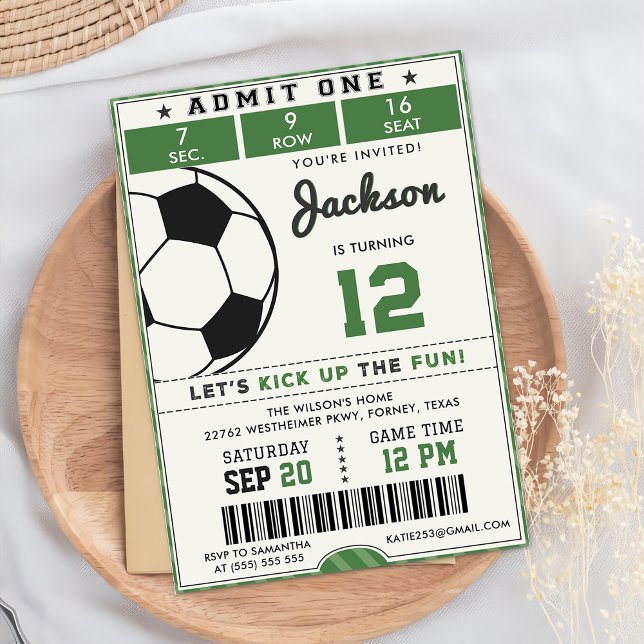 Invitación de cumpleaños del partido de fútbol ver (Subido por el creador)