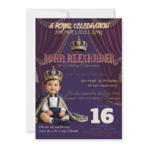 Invitación de cumpleaños del pequeño rey