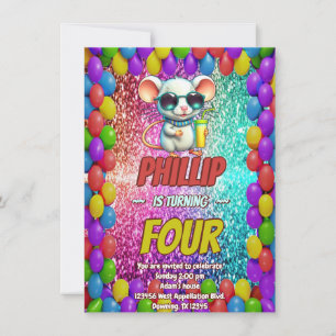 Invitación de cumpleaños del personaje del Persona