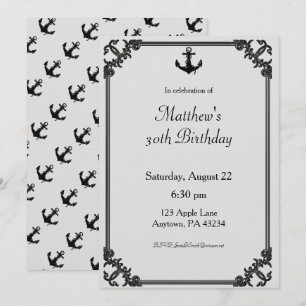 Invitación de cumpleaños del Personalizado del Anc