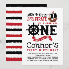 Invitación de cumpleaños del pirata