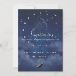 Invitación de cumpleaños del zodíaco de Sagitario