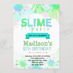 Invitación de cumpleaños delgada