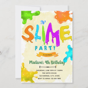 Invitación de cumpleaños delgada