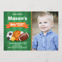 Invitación de cumpleaños deportivos Fiestas Toda l