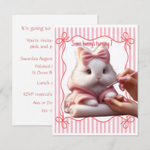 Invitación de cumpleaños digital de Some Bunny