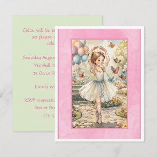 Invitación de cumpleaños digital descargable de ja
