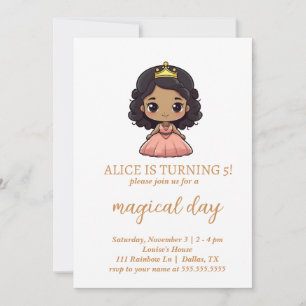 Invitación de cumpleaños digital para la tarjeta d