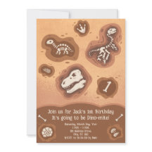 Invitación de cumpleaños Dino-Mite