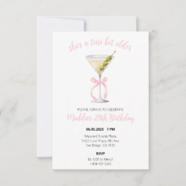 Invitación de cumpleaños Dirty Martini