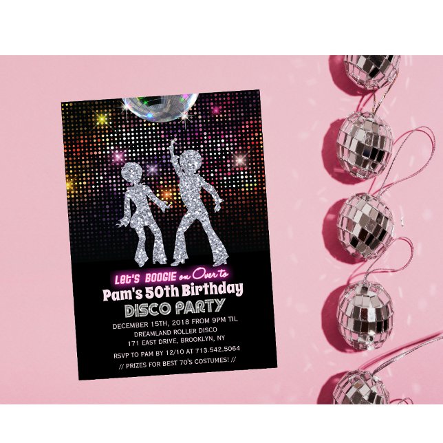 Invitación de cumpleaños Disco para cualquier edad (Subido por el creador)