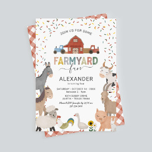Invitación de cumpleaños divertida para niños en l