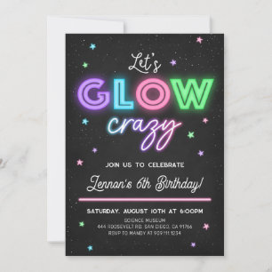 Invitación de cumpleaños divertida y alocada Let's