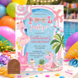 Invitación de cumpleaños divertida y caprichosa pa