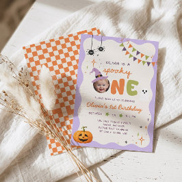 Invitación de cumpleaños divertido de Spooky One B