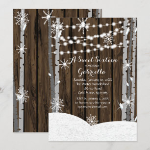 Invitación de cumpleaños Dreamy Woodland Forest Sw