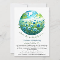 Invitación de cumpleaños ecológica