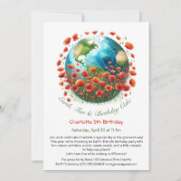Invitación de cumpleaños ecológica
