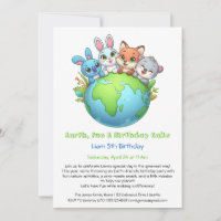 Invitación de cumpleaños ecológica