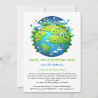 Invitación de cumpleaños ecológica