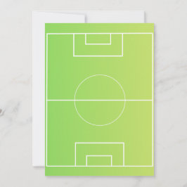 Invitación de cumpleaños editable con tema de fútb