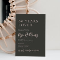 Invitación de cumpleaños editable en rosa y gris